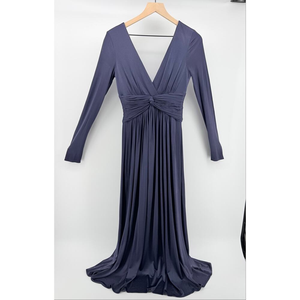 BCBGMaxAzria Long Sleeve Maxi Dress in Dusty Purple - Picture 2 of 8
